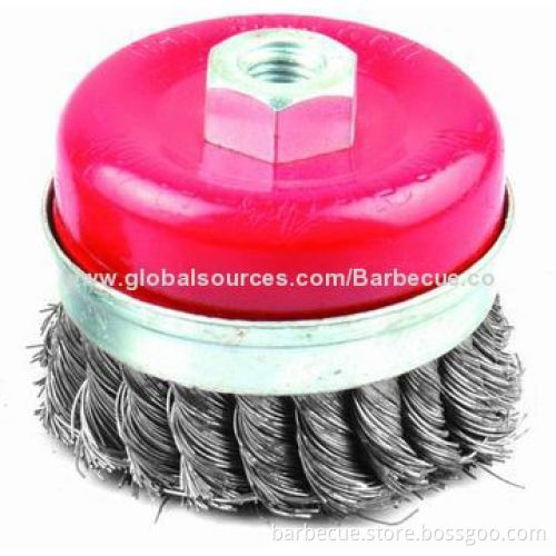 BBQ tool sets/Crimped Cup Brushes, Used for Industrial Purpose, 12,500rpm Maximum Speed